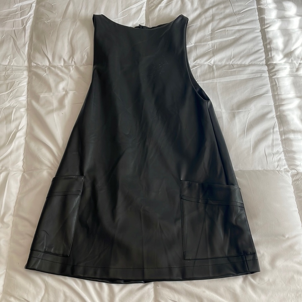 Leather dress